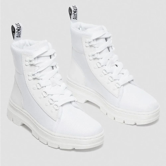 DR. MARTENS Combs Poly Casual Boots in White Ajax Extra Tough Poly - Picture 1 of 15